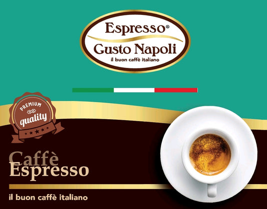Espresso Gusto Napoli 100 capsule compatibili Nespresso - miscela Cremosa